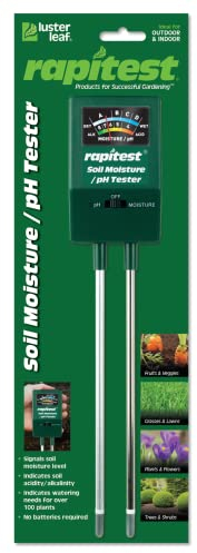 Lyster Leaf 1817 Rapitest Soil pH/Fukttestare, Svart