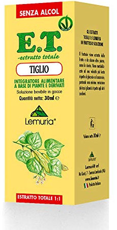 Lemuria - ET Tiglio - Integratore Alimentare - Favorisce il Rilassamento e Migliora la Qualità del Sonno - 30 ml - Made in Italy