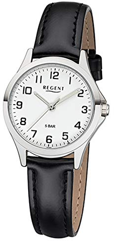 Regent Damen Analog Miyota 2035 Uhr mit Kunstleder Armband 12111162