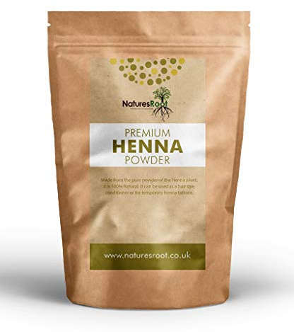 Natures Root Lawsonia Inermis Poudre de henné 250 g – 100 % naturelle | Coloration capillaire | Tatouages au henné | Art corporel