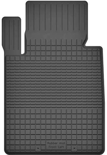 1 Stück Gummimatte Fußmatte Fahrer kompatibel mit BMW 3er F30 F31 F34 (Bj. 2011-2018) ideal angepasst