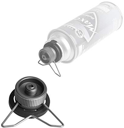 Campingmoon Camping Grill Gas Stove Adapter(Safety Stand),Input: Butane Canister, Output: EN417 Lindal Valve Z10