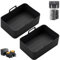 Silicone Air Fryer Liner for Ninja Dual AF400UK/Ninja AF451UK/SL400UK/Tower T17088/Ninja Double Stack Air Fryer, Lager Air Fryer Liners Reusable Air Fryer Accessories for 8.5-9.5 L Dual Air Fryers