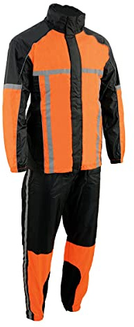 Milwaukee Leather Men's Motorcycle Riding Water Resistant Rain Suit - X-Large - X-Large