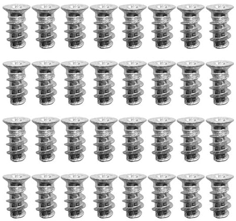 JinliangGuo 50Pcs Flat Countersunk Head Zinc Hinge Screws, #0-80, 1.25mm Pitch, Silver, for Kitchen Cabinets Doors