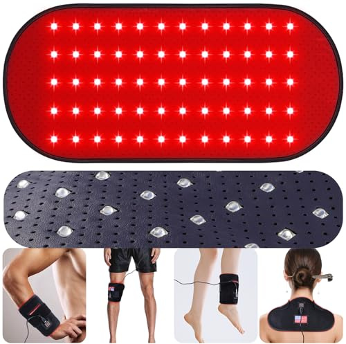 Red-Light-Therapy-for-Body,2026 Upgraded 4 Modes Near Infrared Light for Body Pain Relief,High-Efficiency Spherical Lamp Dual-Wave(660nm&850nm)LEDs,Corded-electric for Effective Therapy(12.4 x 6.1)