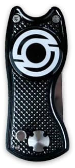 Kaizen Golf Divot Repair Tool with Magnetic Ball Marker - Premium Pitchfork for Golf Course Maintenance (Black)