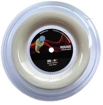 yanwuwa Bobine de cordes de tennis souple de 200 m avec 1,35 mm de diamètre pour améliorer le contrôle de la balle et réduire la fatigue des bras pendant le jeu de cordes de badminton