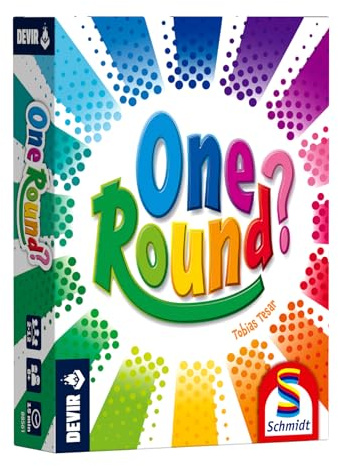 Devir - One Round? Juego Party de Asociación de Palabras y Deducción, Familiar y Cooperativo, 2-12 Jugadores | Multilingue con Español, Portugués, Italiano e Inglés