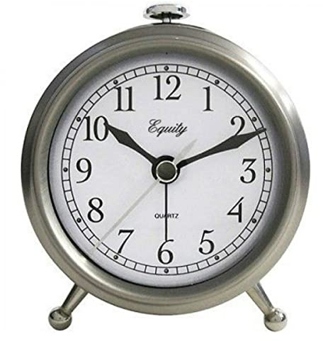 Equity 25655 Metal Quartz Alarm Clock