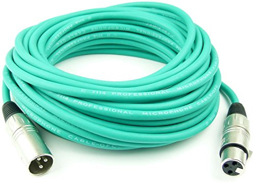 Adam Hall Cables K3MMF1000GRN Mikrofonkabel 10m GRÜN XLR female auf XLR male