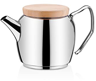 Korkmaz Montana Teekanne, Silber, 1,1 Liter Fassungsvermögen, Standard KA-024