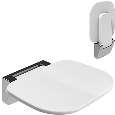 Duschklappsitz Wandmontage,Duschsitz Klappbar Klappsitz Dusche bis 200kg Badestuhl Duschhocker-Badhocker Hocker Duschstuhl für Senioren