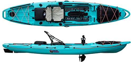 Galaxy Kayaks Supernova FX Sit on Top Angelkajak mit Pedalantrieb Steuerung Sitz, Galaxy Kayaks:(PB) Paradise Blue