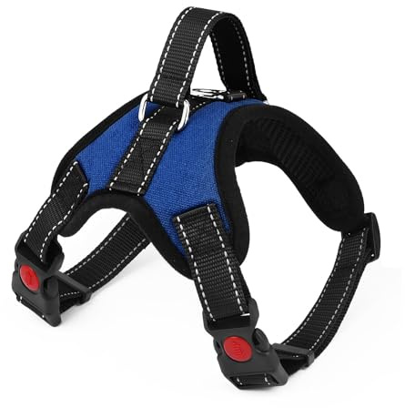 Wodondog Arnés para Perros Reflectantes Cómodo Transpirable Chaleco Acolchado Ajustable Arnés para Perros Grandes Medianos Pequeños