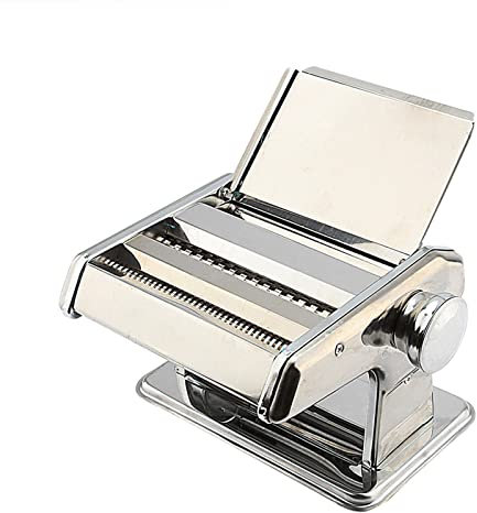 lyrlody Máquina de Pasta de Acero Inoxidable para Pasta, Lasaña y Espagueti, Fácil de Limpiar, para una Variedad de Gustos, Máquina para Hacer Pasta para Que Coman los Bebés