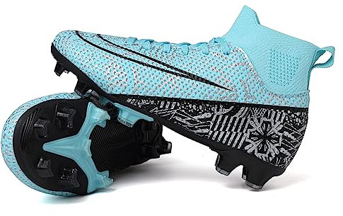 Fussballschuhe Kinder Fußballschuhe für Jungen Mädchen High Top Football Shoes Stollenschuhe Fußball Kunstrasen Football Boots Kinder Trainingsschuhe Outdoor Sportschuhe Jugendliche Soccer Shoes