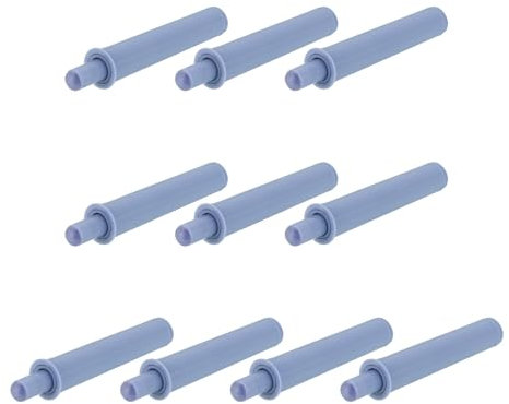 QUARKZMAN Ammortizzatore per Porta a Chiusura Rallentata, 10Pz, Ammortizzatore per Porta a Spinta Mobili, Marmitta per Ante Mobili Cucina, Ante Guardaroba, Grigio