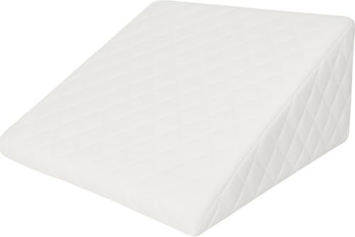 Extra Large Foam Wedge Cushion for Bed & Living Room – Bed Wedge Pillow with Removable Washable Cover – Leg Rest Cushion Pillow for Back Support, Elevating Legs, Acid Reflux (16x20x10) Full Size