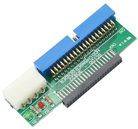 GELRHONR IDE 2.5 auf 3.5 Adapter, 44 Pin 2.5-inch IDE Festplatte von Laptop auf 40 Pin IDE Port auf PC Motherboard Konverter, für Laptop & 2.5 Festplattenlaufwerk
