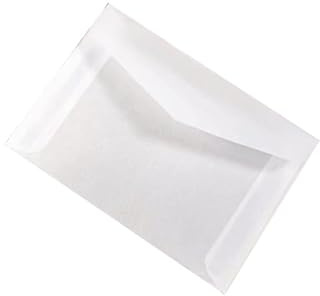 30/50/100PCS 3.9×2.7 in Semi-transparent Sulfuric Acid Paper Envelopes For Postcard Card Storage Bag Wedding Invitation Gift Packing Bag (100)