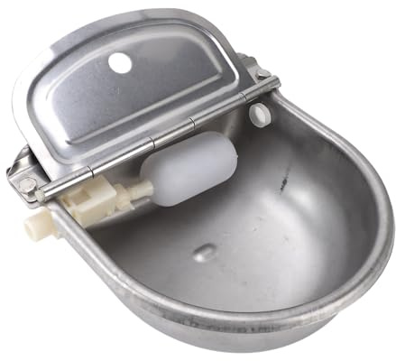 Automatic Dog Water Dispenser, 304 Stainless Steel Livestock Dispenser Pig Waterer Livestock Water Bowl Automatic Water Bowl Outdoor Water Bowl for Dog Horse Cow