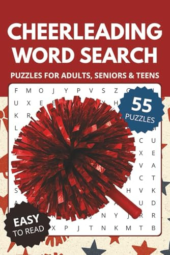 Cheerleading Word Search Book: Word Searches about Cheerleading, Cheer & Dance | 6x9 inches, 110 pages, 55 Puzzles | Gift for Vacations, Holidays and Relaxing Times