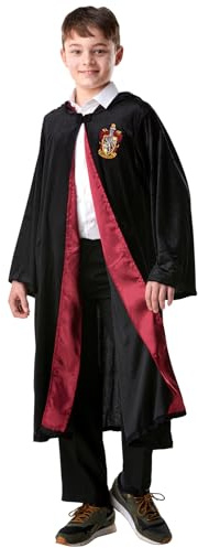 Rubies Costume Harry Potter Deluxe per Bambino e Bambina, Licenza Ufficial, Tunica con Cappuccio, Unisex, Gryffindor Carnevale