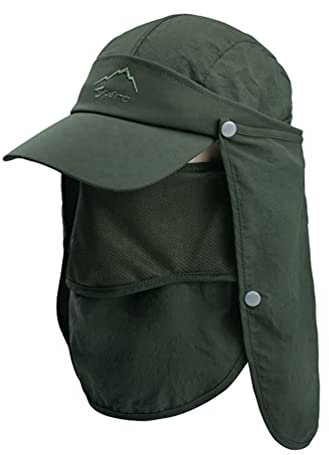 KasenA Gorro para el Sol Unisex con Protector de Cuello Apto para Actividades al Aire Libre