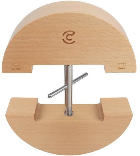 SAICOOS Tendeur de chapeau pour chapeaux cintrés et chapeaux de cowboy pour homme - Jack Stretcher, la vis avec la poignée est facile à étirer, bois, taille unique