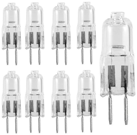 UGEFKMQ Lampadina Alogena G6.35 12V 24V 220V 35W 50W 75W 100W Gy6.35 Lampada Alogena Perline Lampada Da Lavoro A Macchina Di Luce Di Cristallo Dimmerabile 10Pc 220V-50W