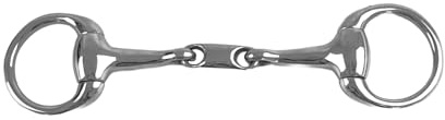 Equine Smile ES0077 Olive Head Bit Double Broken Stainless Steel Bit Thickness 13 mm (11.5 cm)