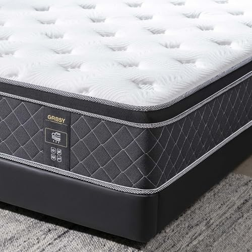 Grbsy Super King Mattress 6FT 12 Inch Thick Memory Foam & Pocket Spring
