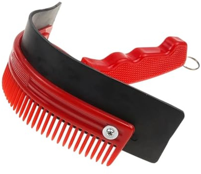 Horse Sweat Scraper Ergonomic Handheld Brush Curry Comb Tool | Curved Horse Sweat Scraper for Barn Stable Questrian Dog Equine Body Hoof Paddock Cleaning
