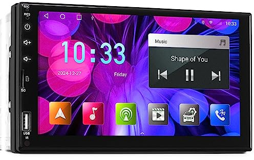 TUNEZ® 7 Inch Android Car Audio Car Stereo Bluetooth MP3 MP4 USB Navigation Sat Nav Compatible With Juke Micra Navara (D22 D40) Note NV200 Combi Pathfinder Qashqai X-TRAIL Car Radio Head Unit