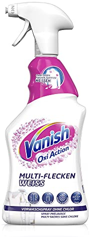 Vanish Oxi Action Multi-Flecken-Vorwaschspray – Wirksam gegen alle Arten von Flecken – Für die Vorbehandlung weißer Wäsche – 1 x 750 ml