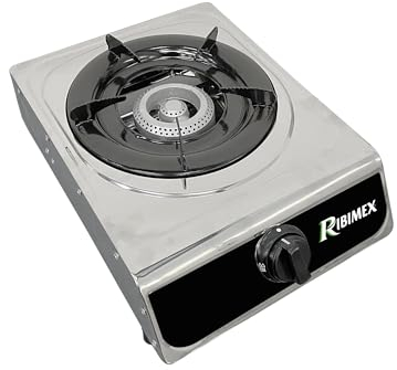 Ribiland – Gasbetrieben, Gaskocher, 1 Flammig, Edelstahl, 2,9 kW, PRF315