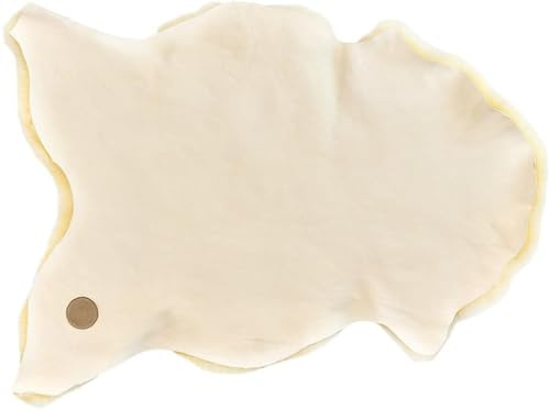Vanuba - Lammfell Echt 90-100 cm, Natur Weich Schaffell Echt, Bio Lammfell Echt Teppich, Deko Echte Teppiche, Schaffell Echt Teppich für Schlafzimmer und Wohnzimmer, Flauschig Fell Teppiche