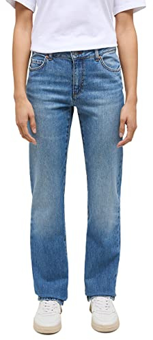 MUSTANG Jean pour Femme Style Crosby - Coupe Droite - Bleu Moyen - Taille 402-29 W/32 L, Bleu Moyen 402, 29W x 32L