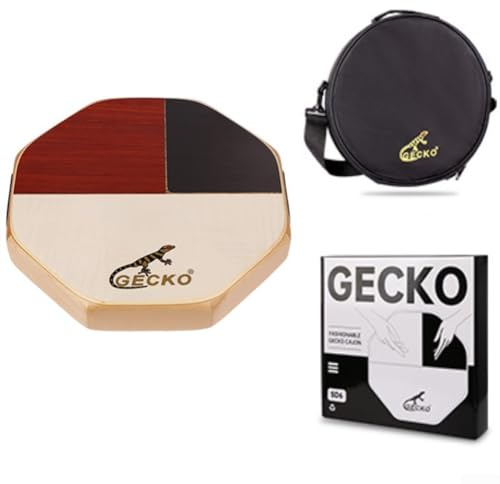 Leichte Cajon-Trommel mit hohem Bongo, niedrigem Bongo, Anf Snare, Holz Cajon Drum Kit Birke Holz Percussion Interne Metallsaiten mit Tragetasche