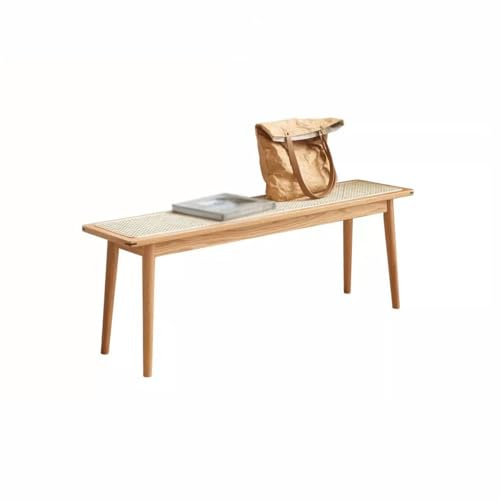 Slutet på Sängen Bänk Massivträ Bänk Nordic Home Bänk Enkel Ek Matsal Pall Sovrum Rotting Sänggavle Pall Förvaringsbänk för Sovrum