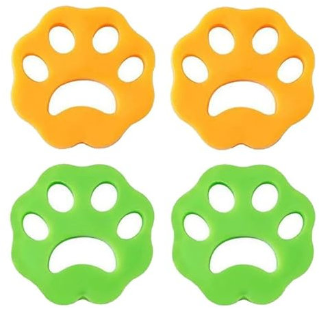 SIVZUMO Cattura peli lavatrice, 4 Pezzi Depilatore per Animali Domestici, Cattura Peli Lavatrice, Riutilizzabile Cattura peli, per Cani Gatti peli di Animali, Biancheria da Lettoi