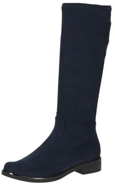 CAPRICE Femme Damen 9-25512-41 Botte Tendance, Bleu Marine Stretch, 40 EU