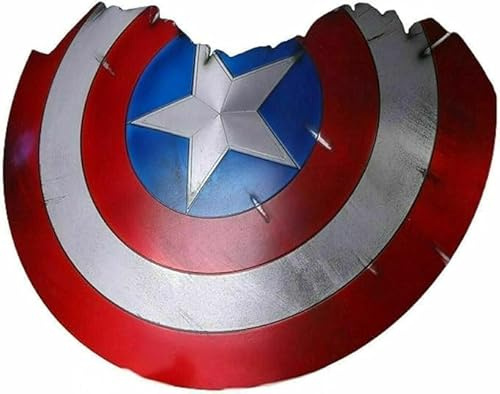 Captain America Schild Rüstung Kostüm Replik massiver Stahl rund Captain America Schild Der Winter Soldat Schild Bestes Geschenk Artikel Italienische Qualität | 100% Lederriemen