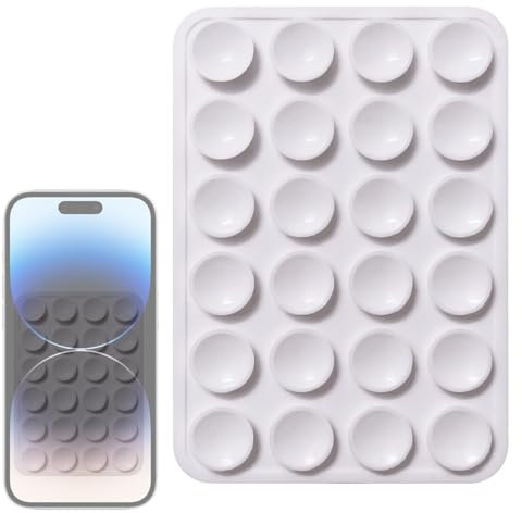Suction Phone Case Phone Sticky Grip - Suction Grip | Silicon Adhesive Cellphone Accessory, Sticky with Cup, Smartphone Accessory for Selfies, Videos