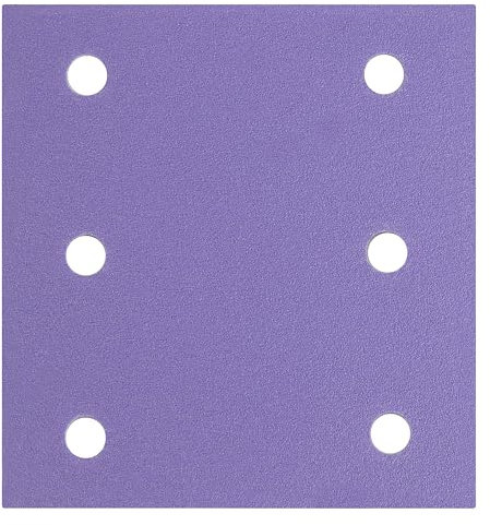Trend Viertelblatt-Schleifpads 115 x 107 mm, Körnung 60/120/240, 6 Stück, Folienschleifmittel zum Glätten von Spachtel und Farbe, AB/QTR1/M6