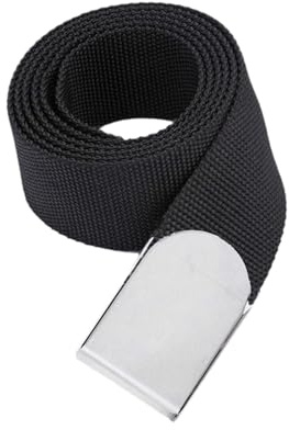 Fenteer Cinturón de Peso para Buceo con Hebilla de Acero Inoxidable, Accesorio de Nailon, Cinturón de Peso Ajustable para La Cintura, Tira de Peso para Buceo, Negro
