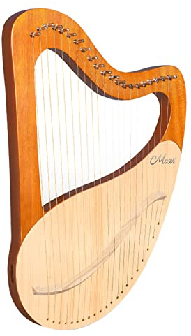 Lyraharpa 21-strängad stränginstrument med stämnyckel och bärväska, för barn och vuxna nybörjare