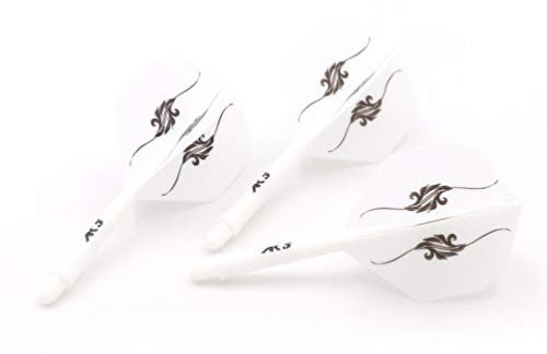 CUESOUL Rost Arbres de fléchettes intégrés et Vols de fléchettes de Forme Standard, Lot de 3 pièces