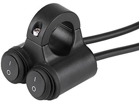 Motorcycle Handlebar Switch - Motorcycle Double Control Button Switch,22Mm Universal Motorcycle Handlebar Headlight Brake Fog Lights Horn Dual Button Switch Model B